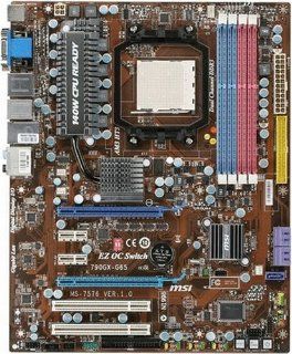 MSI 790GX G65 SocketAM3/140W CPU/AMD 790GX CrossFire/4DDR3 1600(OC)/ATI CrossFireX/Radeon HD 3300/GbE/HDMI/DVI/VGA/R/A/1394/ATX Motherboard: Electronics