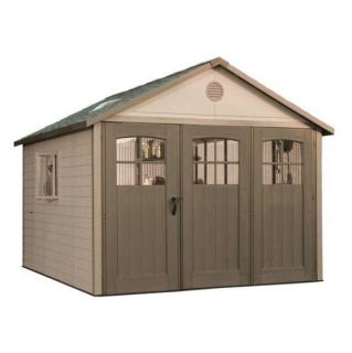 Lifetime 11 x 18.5 ft. Outdoor Storage Shed with Tri Fold Doors   Storage Sheds