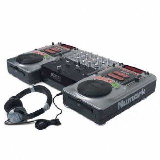 Numark FUSION 818 DJ Package including 2 Axis 8 CD Players, 1 DXM 01 Mixer, Headphones and Case Musical Instruments