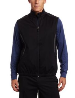 Greg Norman Men's Full Zip Outerwear Vest,Black,Small Clothing