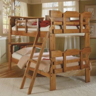 Bookcase Twin over Twin Bunk Bed   Bunk Beds