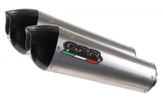 Ducati Monster 796 10 13 GPR Exhaust Systems GPE Titanium Dual Slipon Mufflers Road Legal W/ DB Killers/Link Pipe Automotive