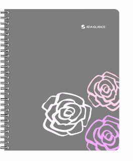 AT A GLANCE 2014 Pink Petals Weekly and Monthly Planner, 9.25 x 11.38 x .48 Inches, Gray (797 905) : Appointment Books And Planners : Office Products