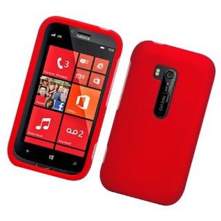 Bundle Accessory for Verizon Nokia Lumia 822   Red Hard Case Protective Cover + Lf Stylus Pen + Lf Screen Wiper Cell Phones & Accessories
