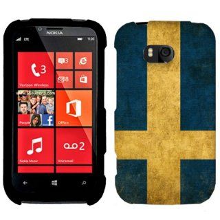 Nokia Lumia 822 Sweden Vintage Flag Phone Case Cover Cell Phones & Accessories