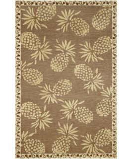 TransOcean Tommy Bahama Cargo Pineapple Indoor/Outdoor Area Rug   Neutral   Rugs