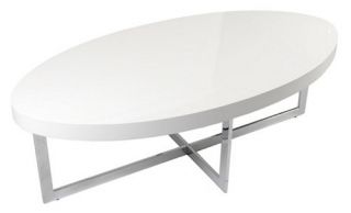 Euro Style Oliver Coffee Table   White   Coffee Tables