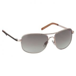 TOP Gun PILOT Style Classic SILVER Metal Frame Mirror Lens Aviator Sunglasses: Clothing
