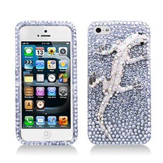 Aimo Wireless IPH5PC3D823 3D Premium Stylish Diamond Bling Case for iPhone 5   Retail Packaging   Lizard: Cell Phones & Accessories