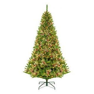9' Pre Lit Green River Spruce Medium Artificial Christmas Tree   Clear Lights  