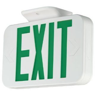 Compass CEG Hubbell Lighting LED 2 Head Emergency Light   Commercial Lighted Exit Signs  