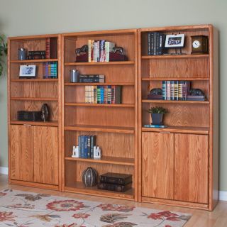 Contemporary Oak Bookcase Wall by Martin Furniture   Bookcases