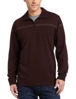 Van Heusen Mens Long Sleeve Jaspe Knit Top, Burgundy Madder/Brown, Medium at  Mens Clothing store: Shirts