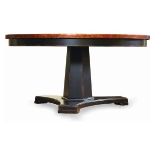 Sanctuary 60 in. Copper Top Round Pedestal Dining Table   Ebony & Copper   Dining Tables