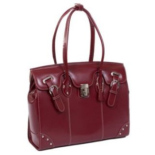McKlein USA LeClaire Ladies Laptop Tote   Red   Computer Laptop Bags