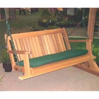 Wood Country Cabbage Hill 4 ft. Cedar Porch Swing   Porch Swings