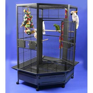 A&E Cage Co. Large Corner Bird Cage 14022   Bird Breeding Cages