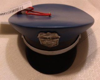 Police Officer Christmas Ornament Law Enforcement Ornament Class A Hat   Decorative Hanging Ornaments