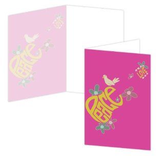 ECOeverywhere Peace and Music Boxed Card Set, 12 Cards and Envelopes, 4 x 6 Inches, Multicolored (bc12157) : Blank Postcards : Office Products