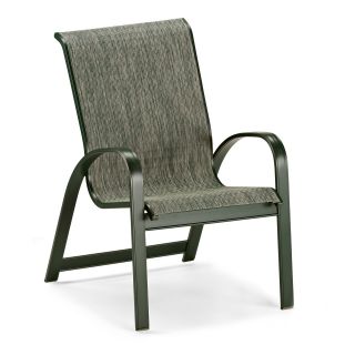 Telescope Casual Primera Sling Stackable Aluminum Dining Chair   Outdoor Dining Chairs