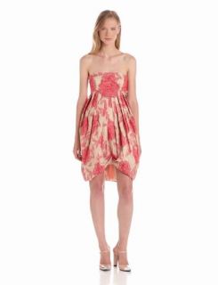 Anna Sui Women's Peony Jacquard Strapless Dress at  Womens Clothing store