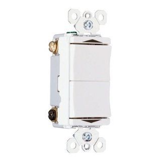 Legrand TM811DTMOI TradeMaster 15A120V Decorator Double Throw Momentary Contact Switch Center Off in Ivory   Ceiling Fan Remote Controls  