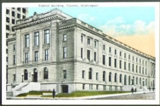 Federal Building Tacoma WA postcard 30s: Entertainment Collectibles