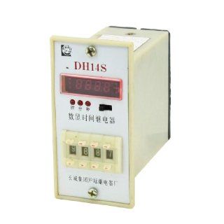 DH14S AC 220V 11 Pins LCD Digital Timer Time Delay Relay 0.01S 9999m: Home Improvement