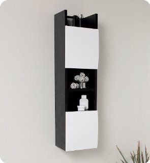 Fresca Bathroom Linen Cabinet w/3 Open Shelves: Home Improvement