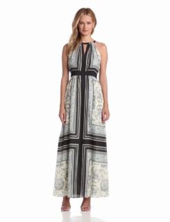 Vince Camuto Women's Empire Waisted Maxi Dress, Baroque, 4 at  Womens Clothing store: