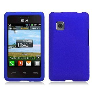 Blue Hard Cover Case for LG 840G: Cell Phones & Accessories