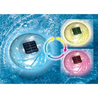 Swimline Color Changing Floating Solar Rainbow Light   Swimming Pools & Supplies