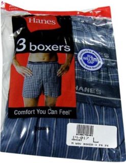 Hanes   Mens Woven Boxers (Pack of 3) 841 at  Mens Clothing store: Boxer Shorts