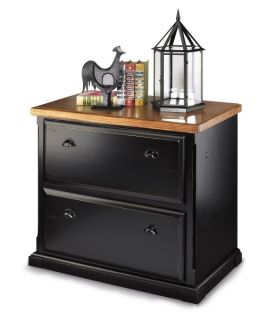 kathy ireland Home by Martin Southampton 2 Drawer Lateral Filing Cabinet   Black   File Cabinets