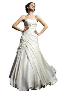 Biggoldapple A Line Sweetheart Court Train Wedding Dress 224 at  Womens Clothing store