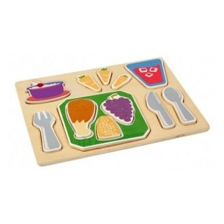 Guidecraft Sorting Food Tray   Dinner   Play Kitchen Accessories