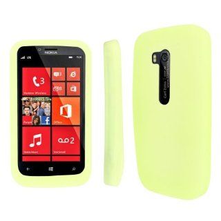 MPERO Collection Flexible Silicone Skin Glow in the Dark Green Case for Nokia Lumia 822: Cell Phones & Accessories