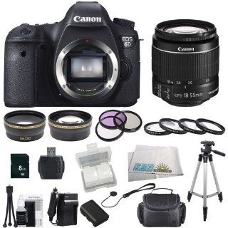 Canon EOS 60D DSLR Camera Bundle Kit with SSE Essentials Package: Featuring Canon EF S 18 55mm f/3.5 5.6 IS II also Includes: 0.43x Wide Angle Lens & 2.2x Telephoto HD Lens, 3 Piece Filter Kit & 4 Piece Macro Lens Kit, Extra LP E6 Replacement Batte