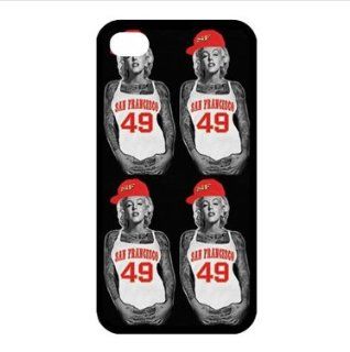 iPhone 4/4s Case   Best Marilyn Monroe NFL San Francisco 49ers Jersey TPU Cases Accessories for Apple iPhone 4/4s Cell Phones & Accessories