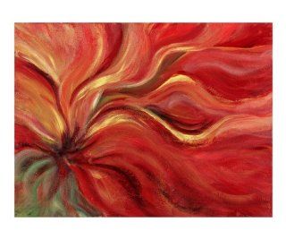 Flaming Flower Giclee Print Art (20 x 16 in) : Everything Else