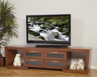 Plateau Valencia 5187 Expandable TV Stand in Walnut   TV Stands