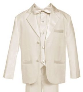 Gino Giovanni Usher Tuxedo Boy Ivory From Baby to Teen: Tuxedo Suits: Clothing