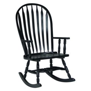 Windsor Steambent Rocking Chair   Black   Indoor Rocking Chairs