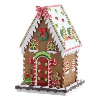 RAZ Imports 13.5 in. Bow Roof Gingerbread House