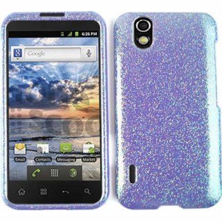 ACCESSORY HARD FACEPLATE CASE COVER FOR LG MARQUEE / IGNITE LS 855 GLITTER LIGHT PURPLE: Cell Phones & Accessories