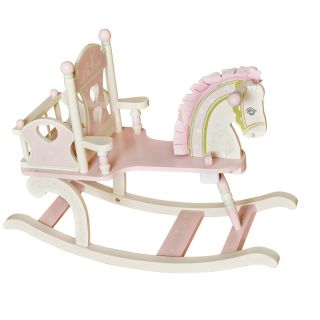 Levels of Discovery Kiddie Ups Rock A My Baby Wooden Rocking Horse   Rocking Toys
