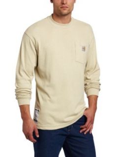 Carhartt Men's Big Tall Flame Resistant Traditional Long Sleeve T Shirt: Clothing