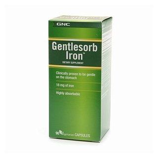 GNC Gentlesorb Iron, Vegetarian Capsules 90 ea: Health & Personal Care