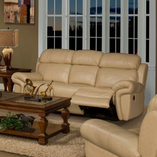 Parker House Apollo Leather Dual Reclining Sofa in Wheat   Sofas