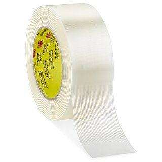 3M Scotch 863 Rubber Resin Reinforced Economy Strapping Adhesive Tape, 5 mil Thick, 60 yds Length x 2" Width, Clear: Industrial & Scientific